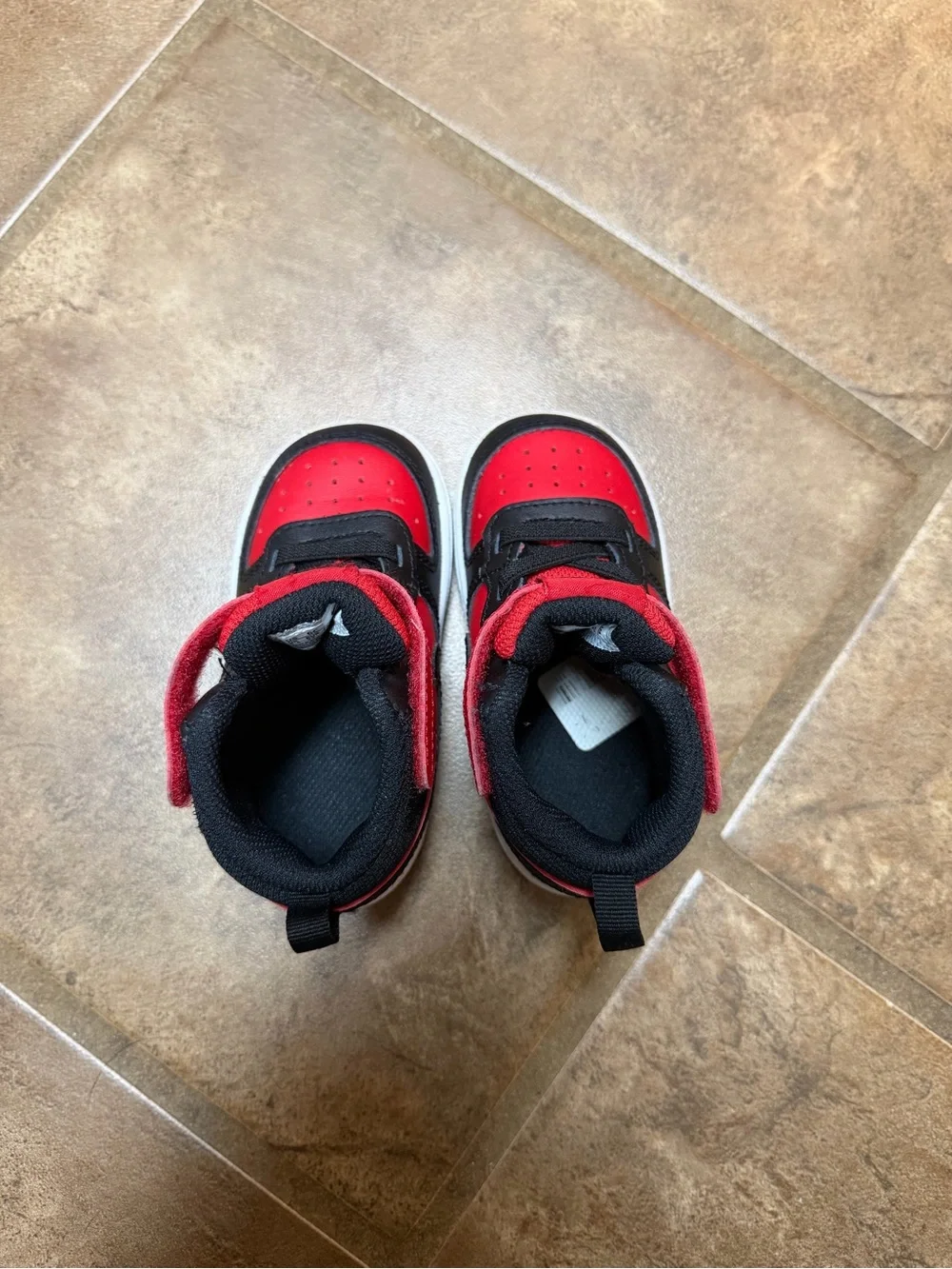 Nike Red & Black Toddler High-Top Sneaker